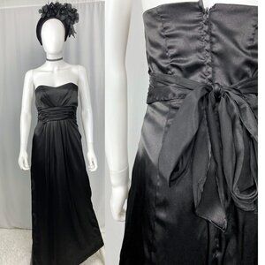 Vintage Y2K Alfred Angelo strapless sweetheart gothic romantic maxi gown small